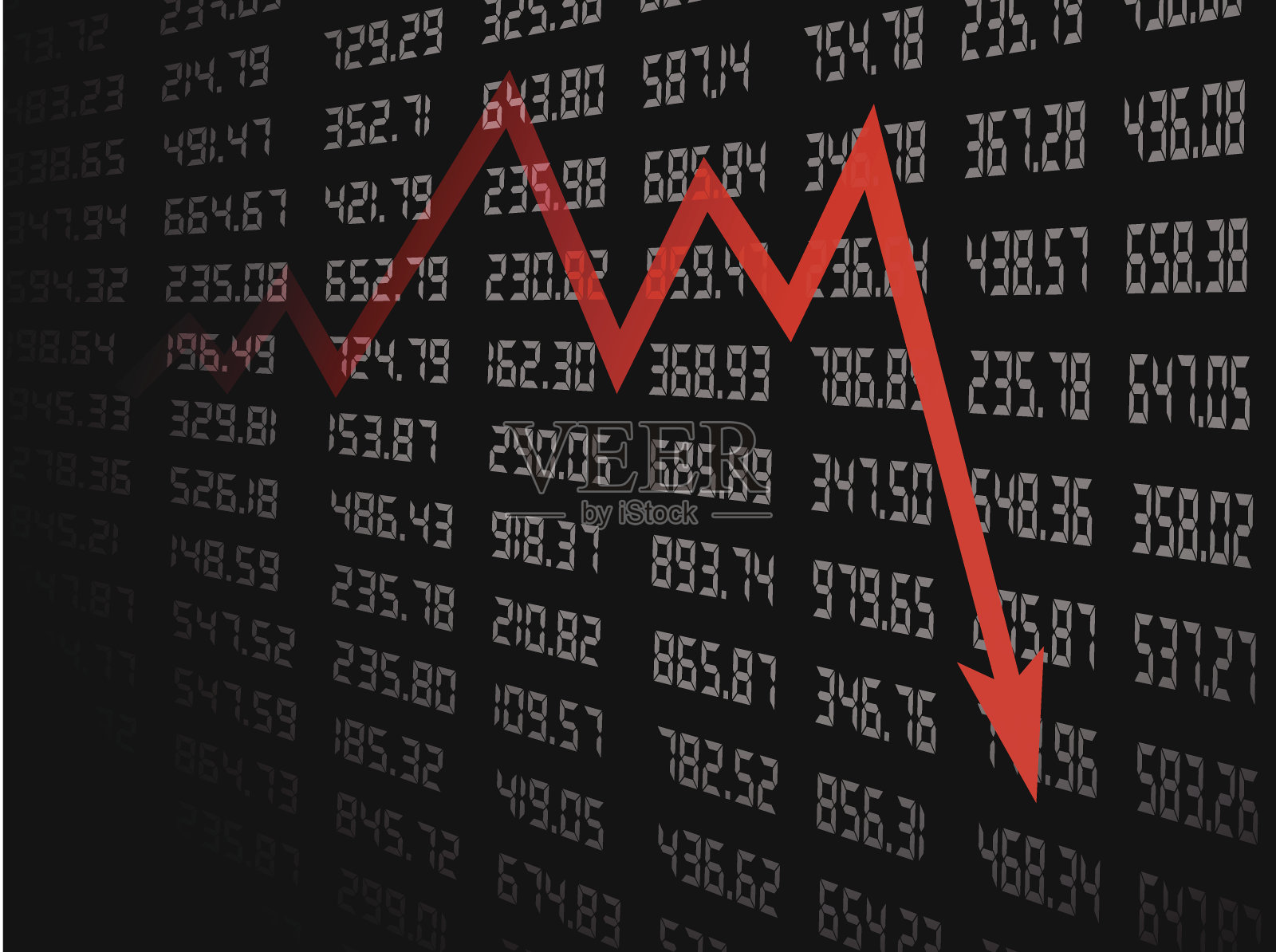 股市图表插画图片素材