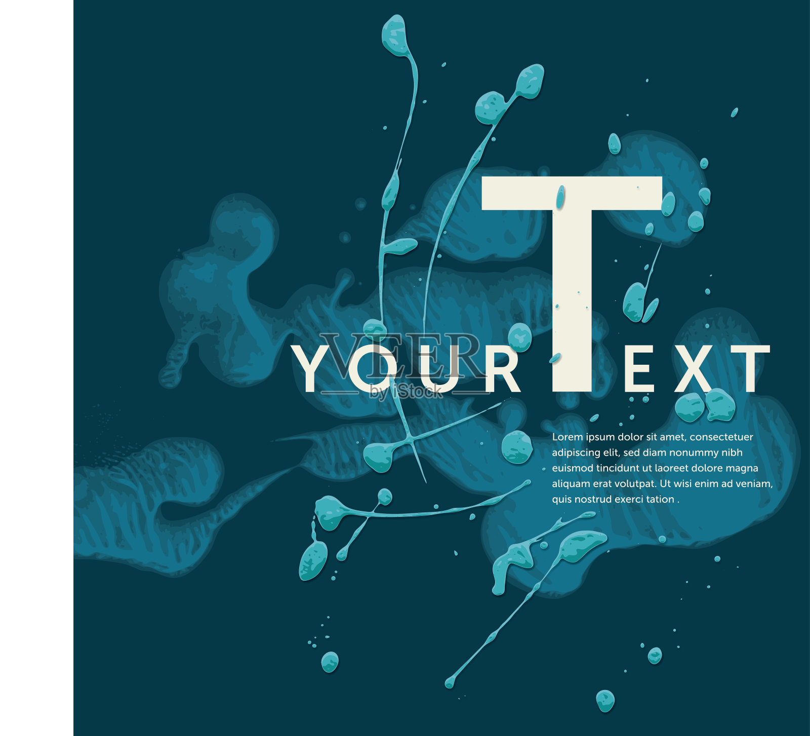 垃圾模板:脏漆n°1 (Decalcomania和滴漆)插画图片素材