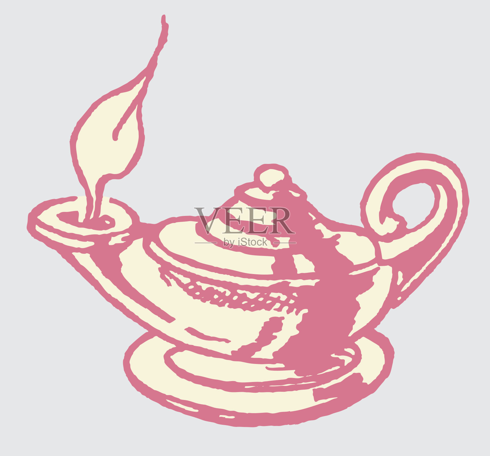 精灵灯插画图片素材