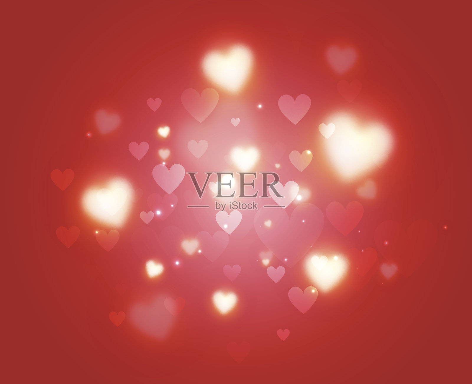 抽象的心背景插画图片素材