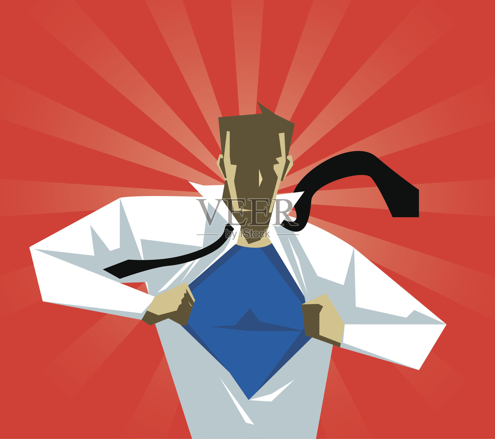 超人插画图片素材