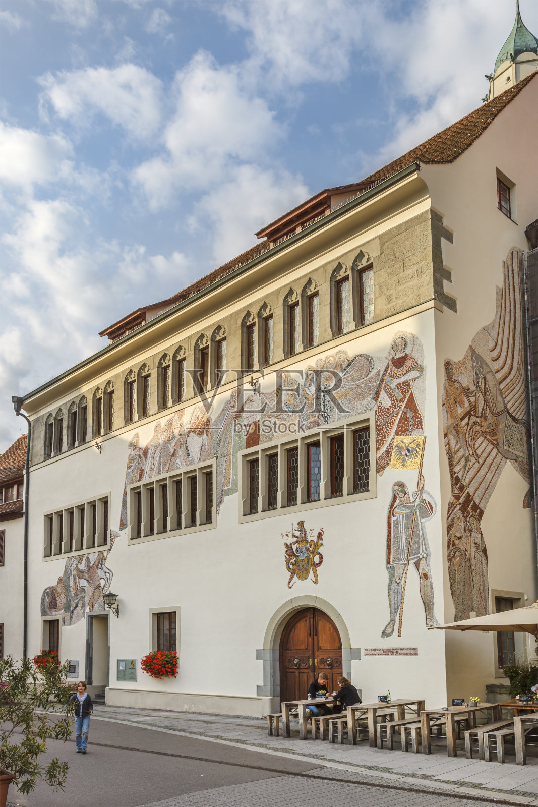 Überlingen，市政厅-德国照片摄影图片