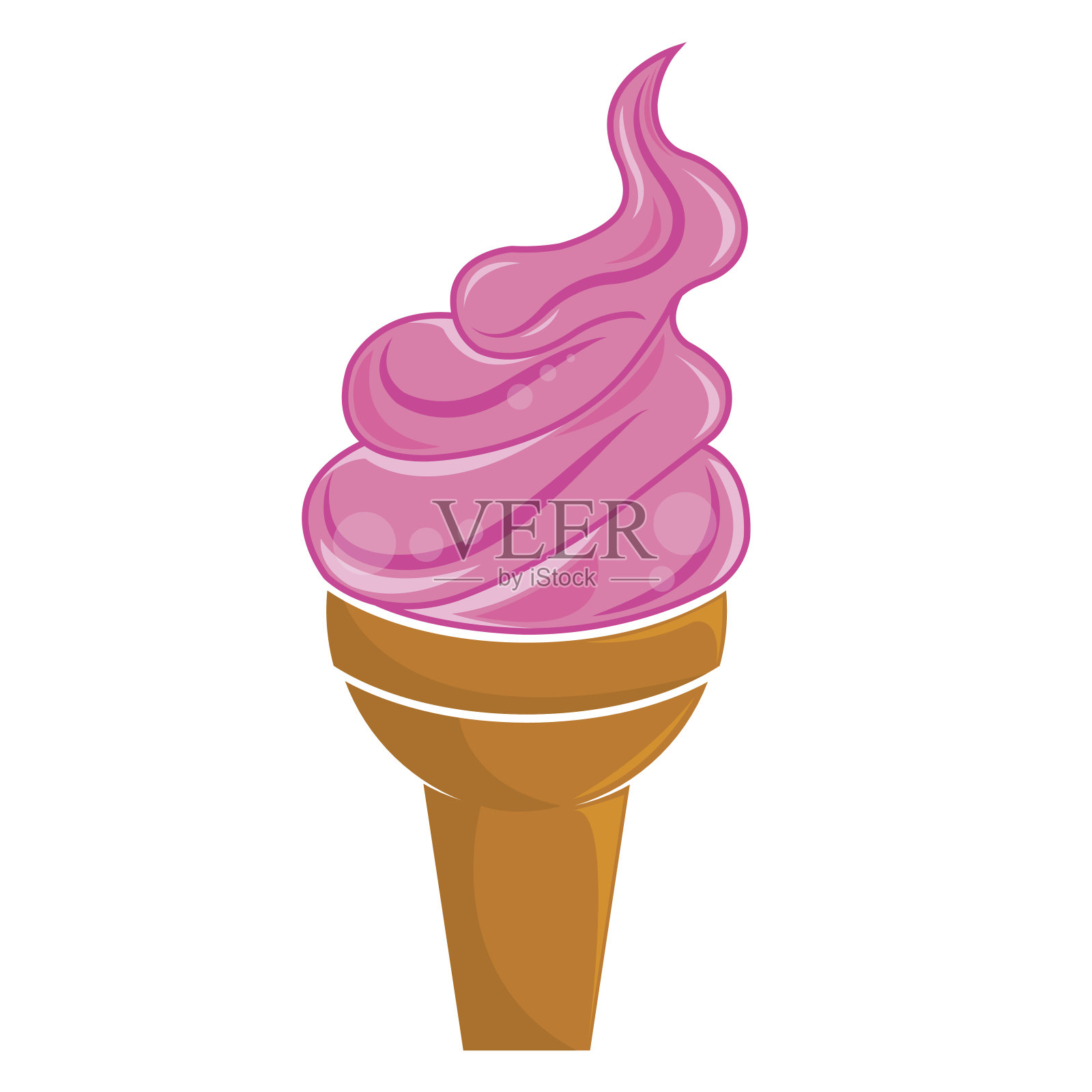 冰淇淋锥设计元素图片