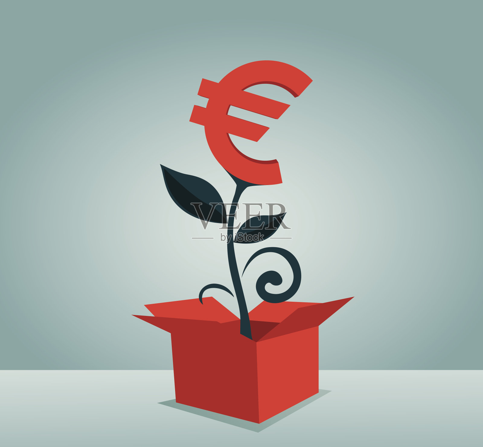 欧元插画图片素材