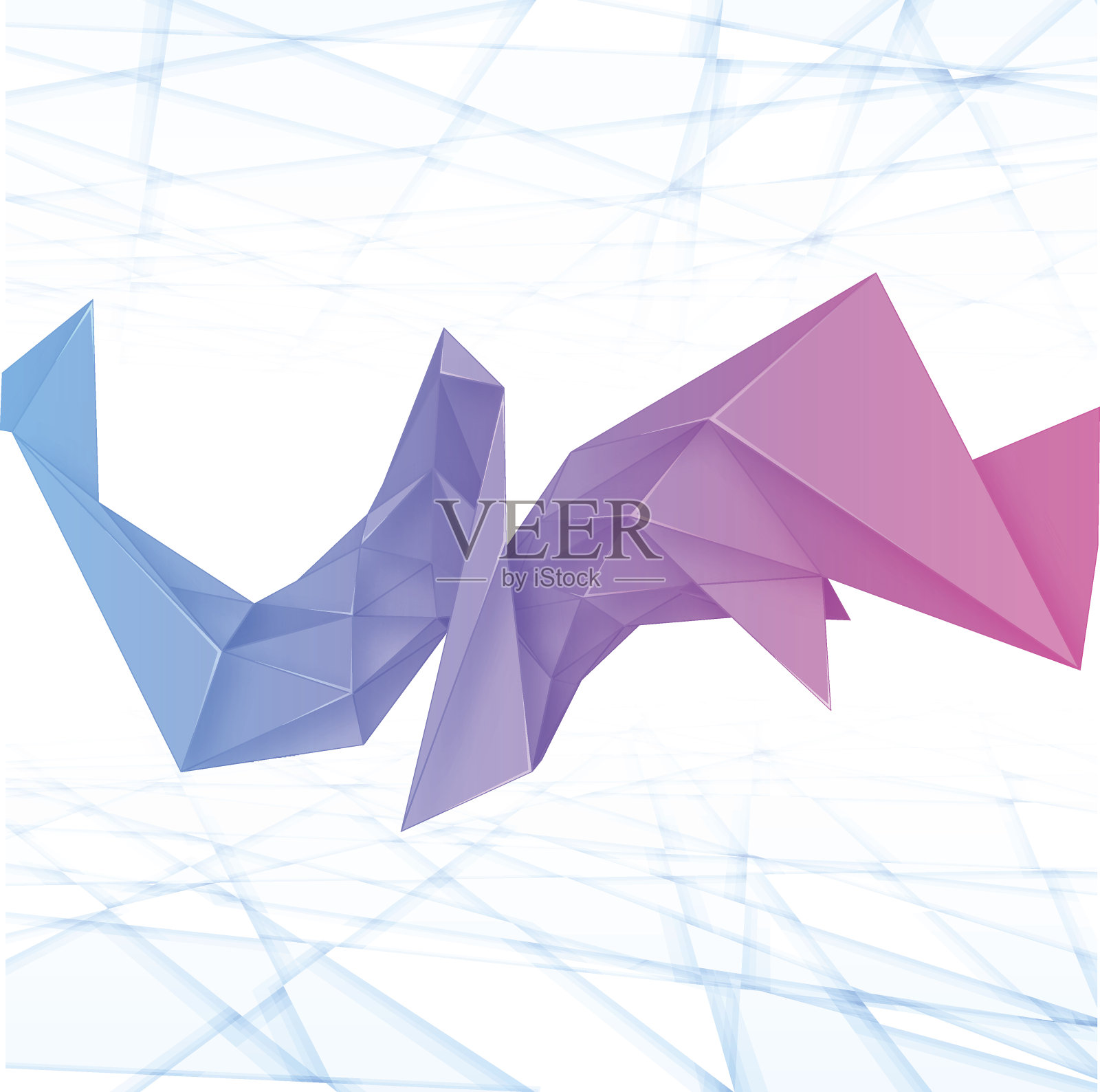 抽象的三角形的背景插画图片素材