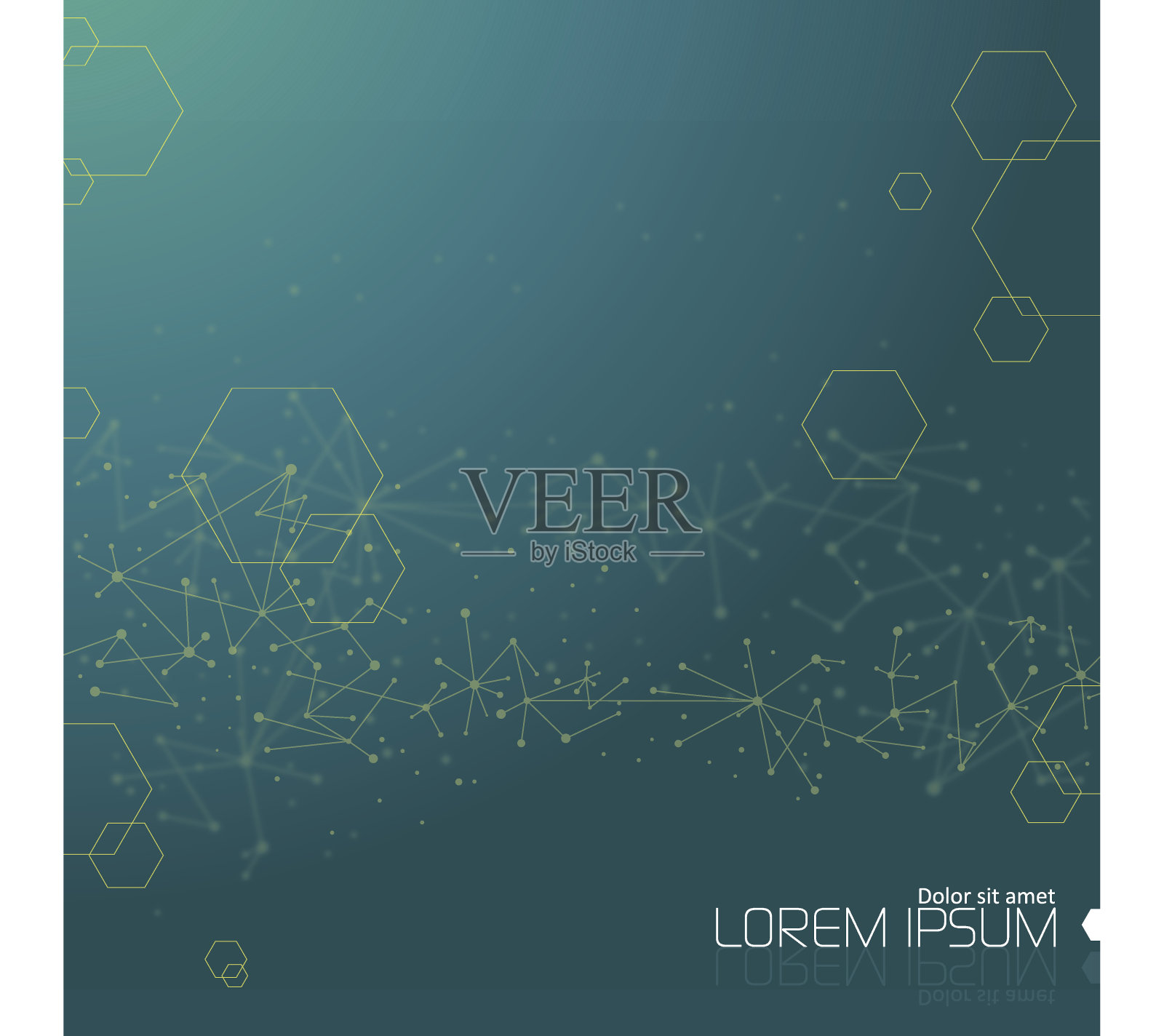 技术蓝色抽象背景插画图片素材