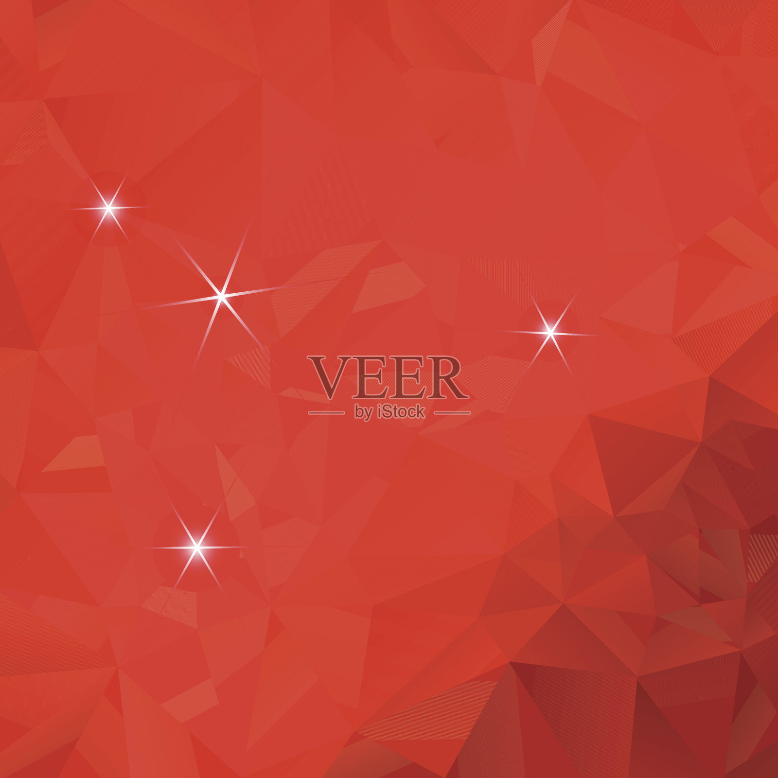 抽象的红色多边形背景插画图片素材