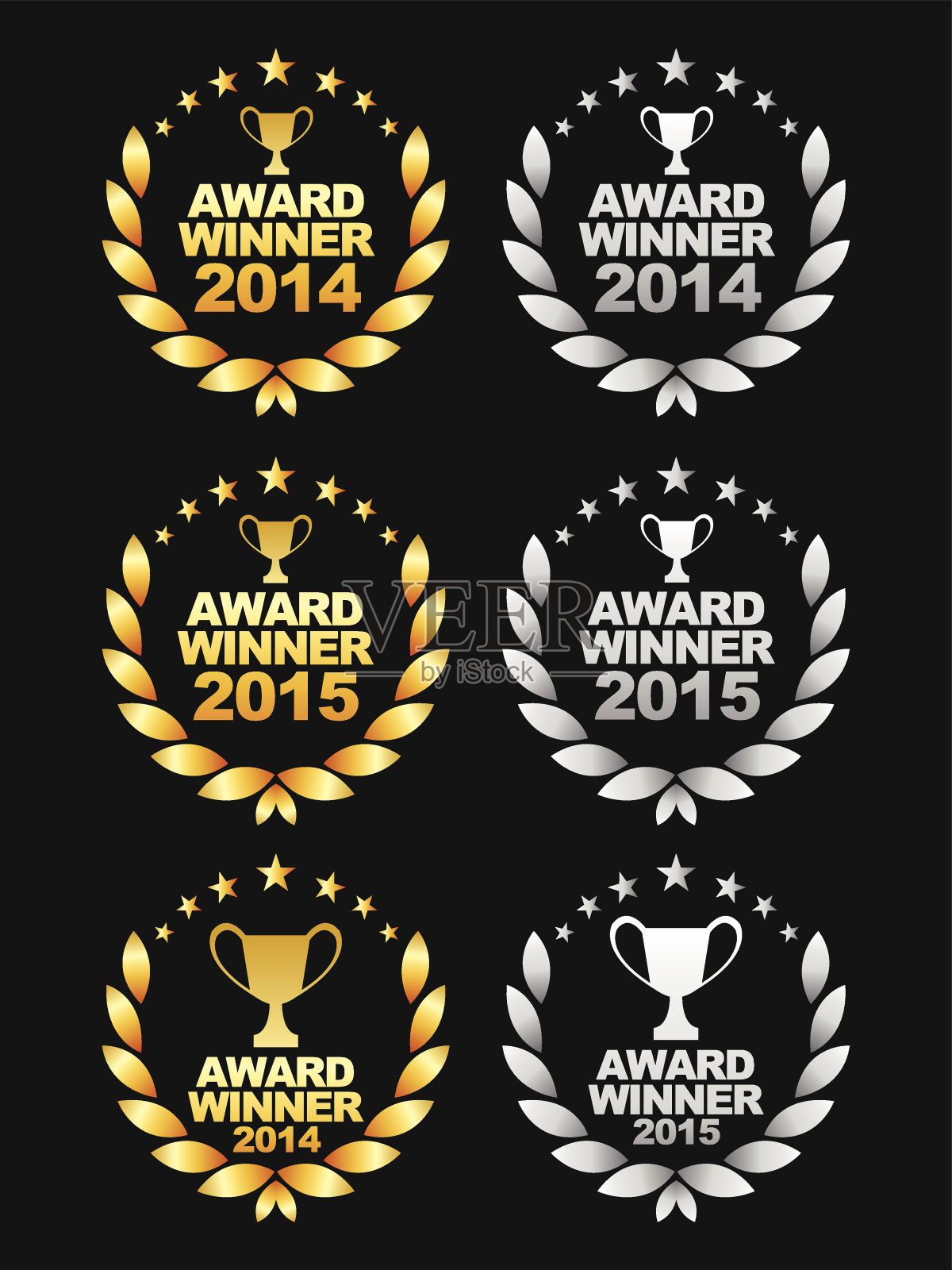 奖得主会徽插画图片素材