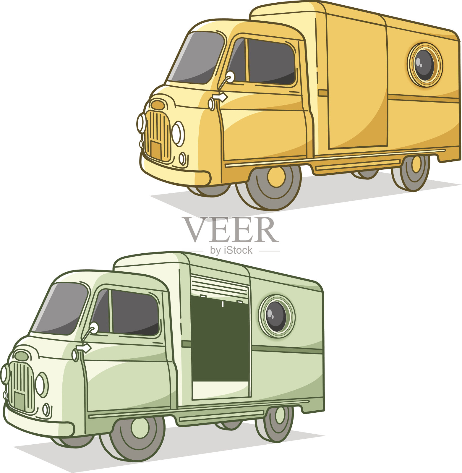 送货车设计元素图片