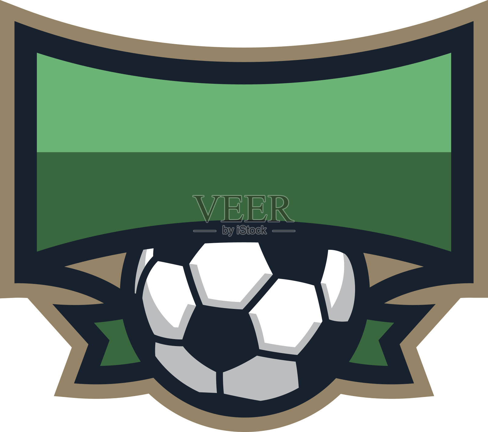 足球盾牌标志插画图片素材