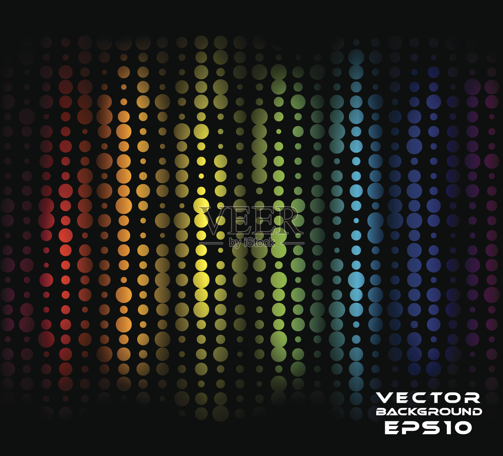 抽象的彩色点插画图片素材