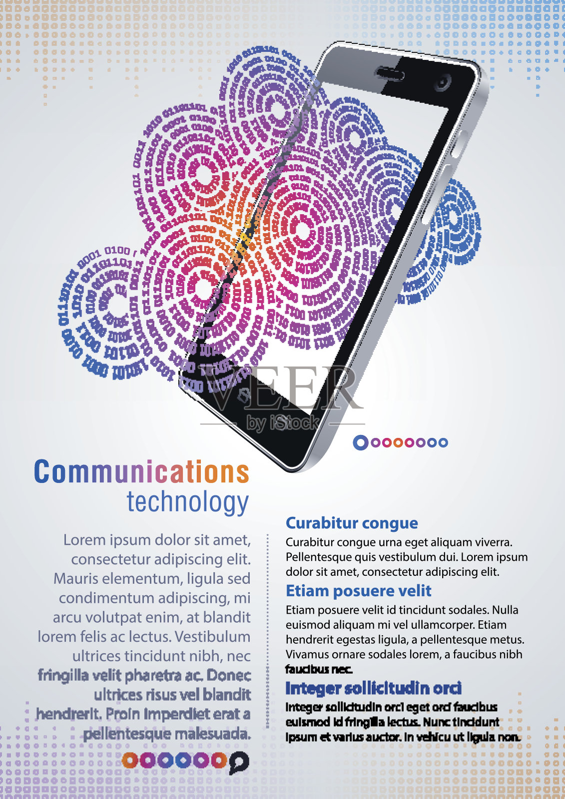 通信技术插画图片素材