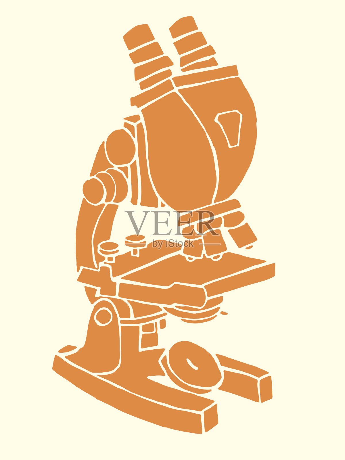 显微镜插画图片素材