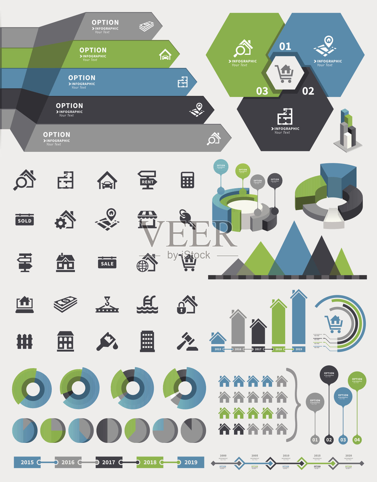 房地产信息插画图片素材