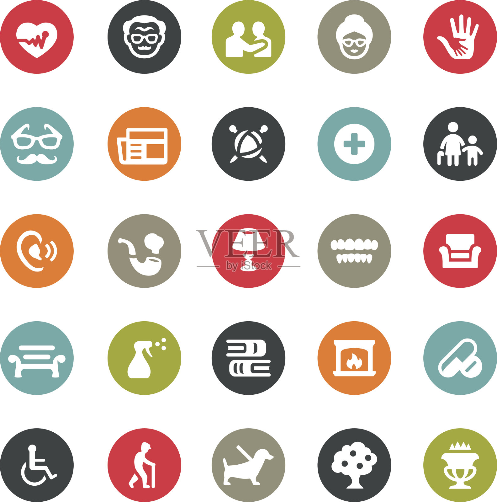 老年人偶像/ Ringico系列图标素材