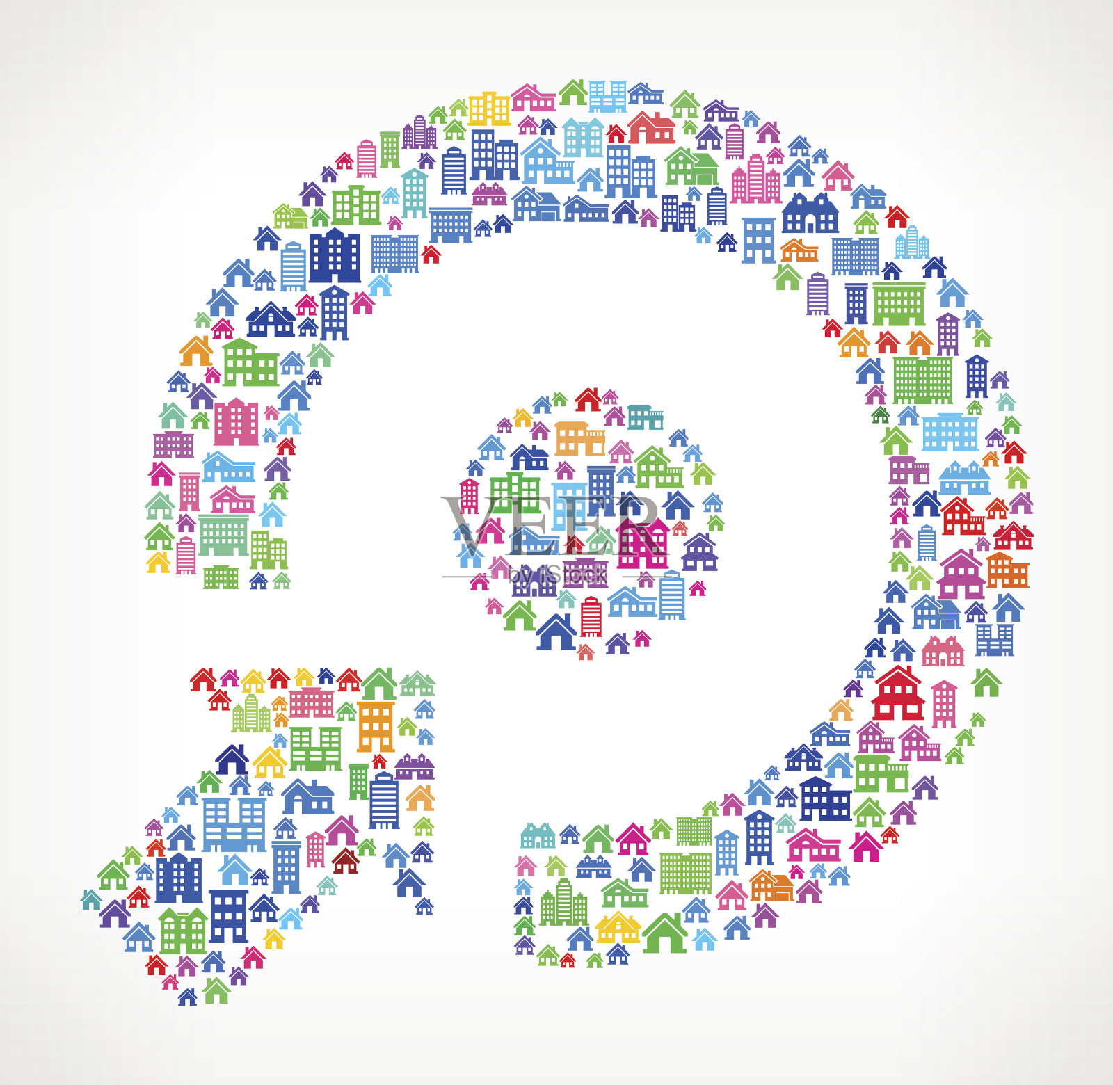 目标和箭头房地产界面图标模式图标素材