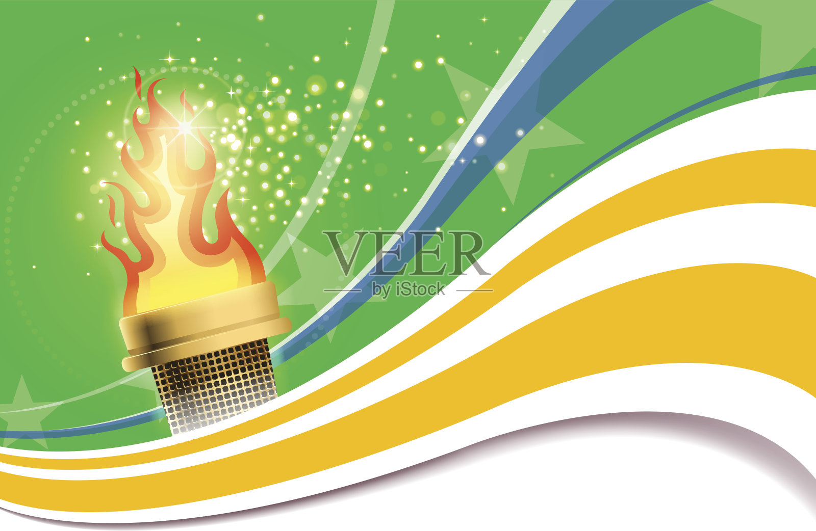 明亮的火炬插画图片素材