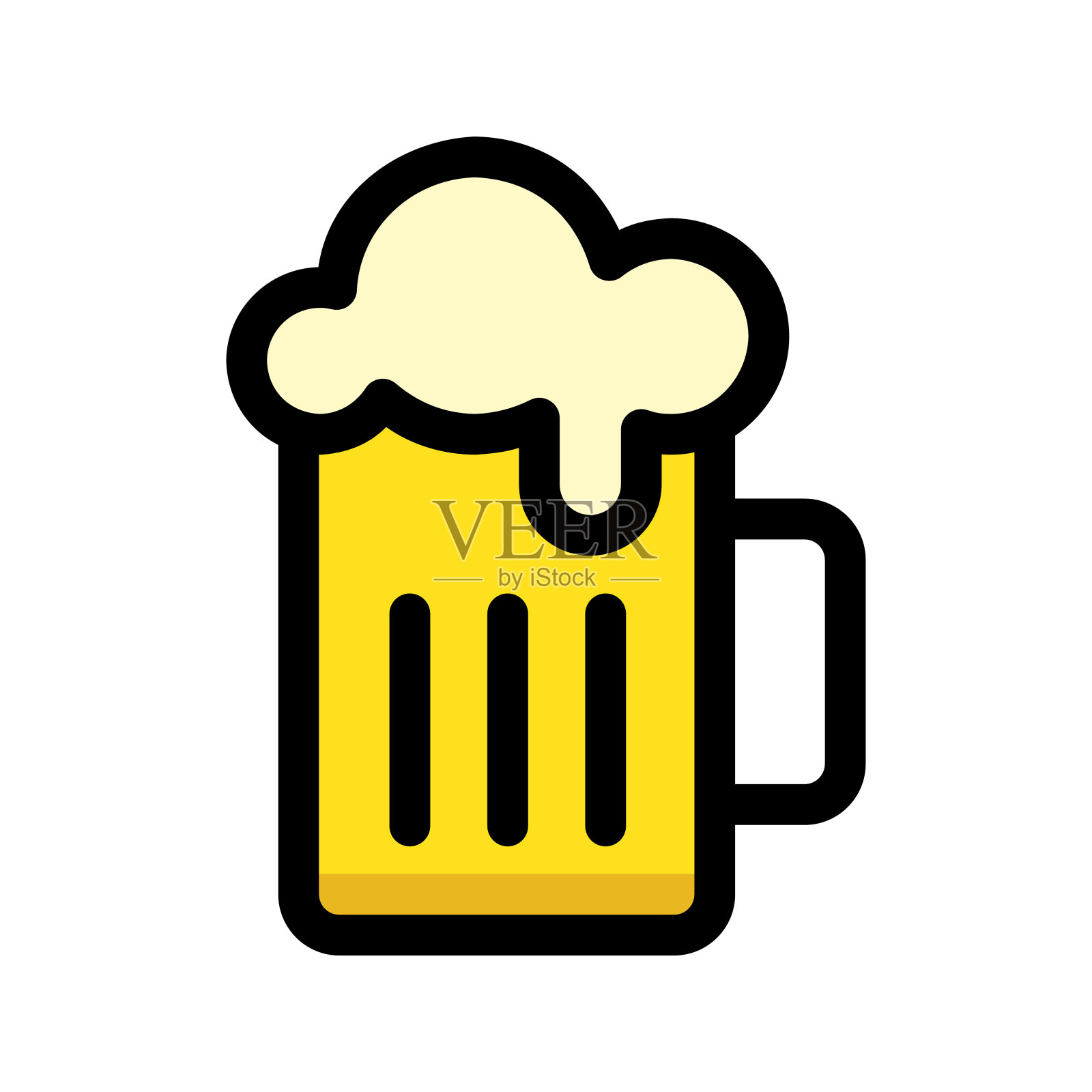 啤酒杯图标插画图片素材
