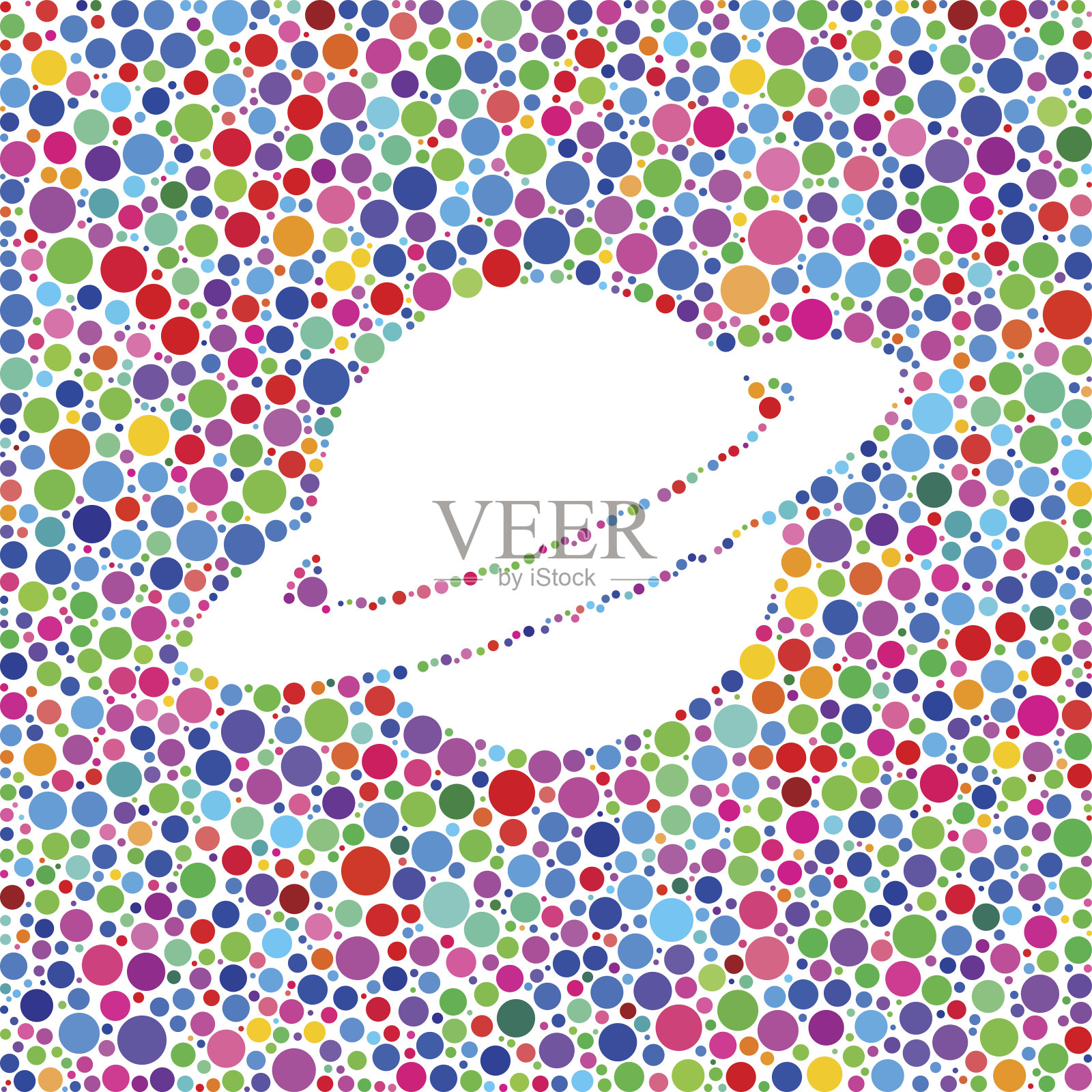 土星图标上的颜色圈背景图案插画图片素材