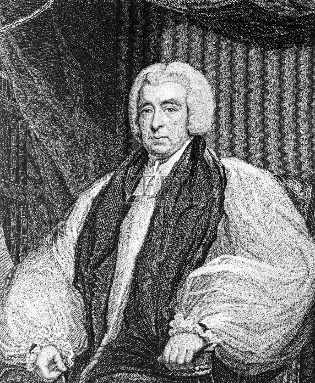 Beilby Porteus，英国牧师插画图片素材