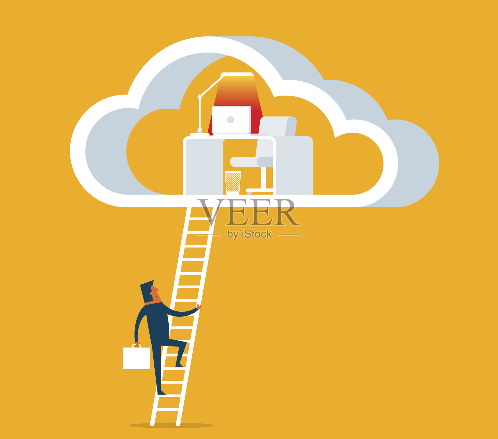 云计算插画图片素材