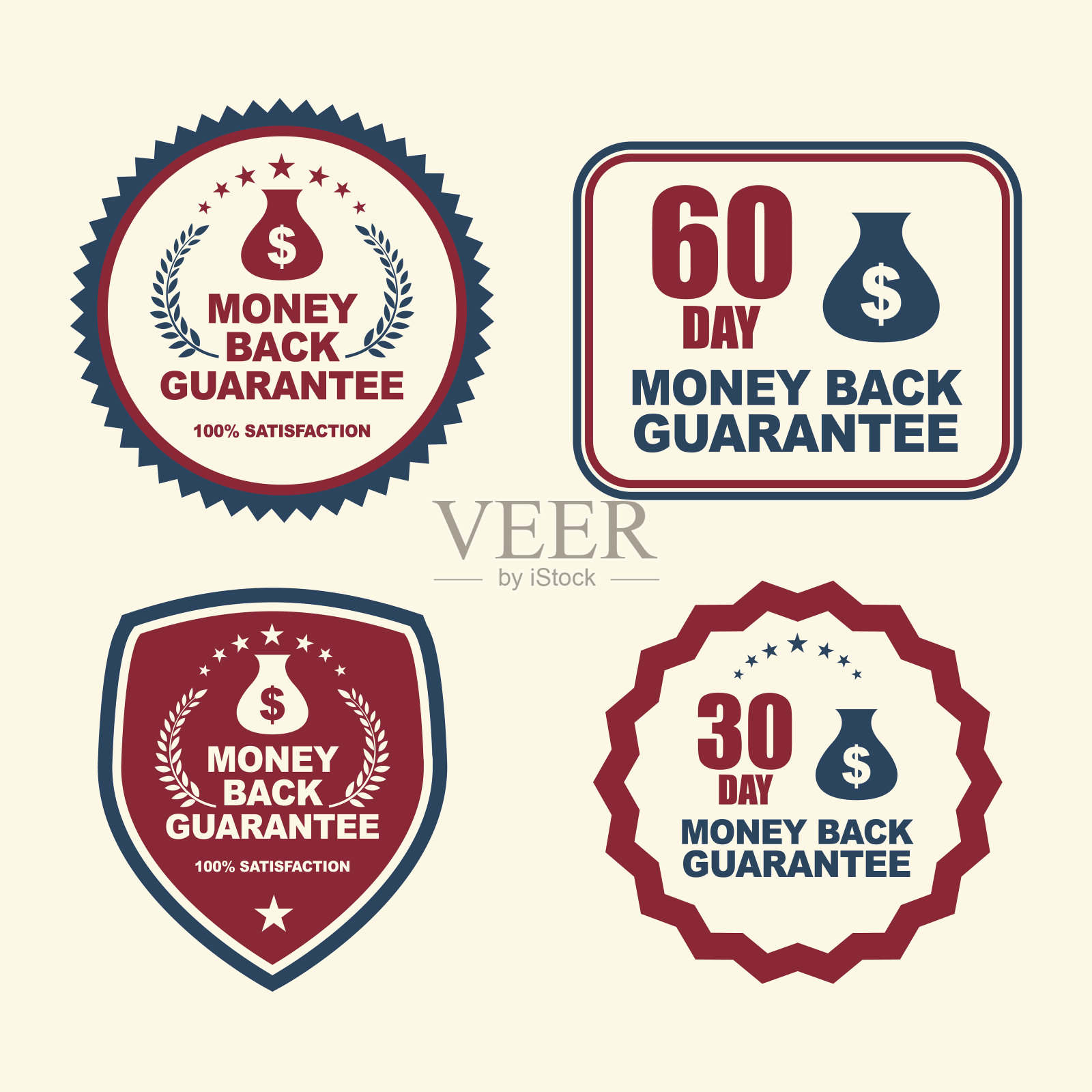 退款保证徽集设计元素图片
