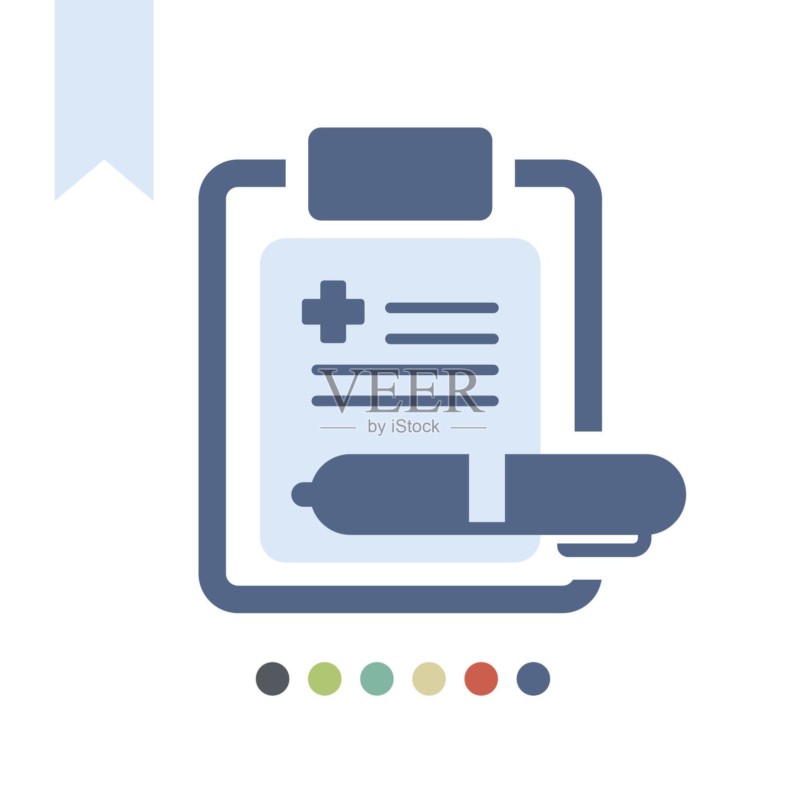 医学报告图标插画图片素材