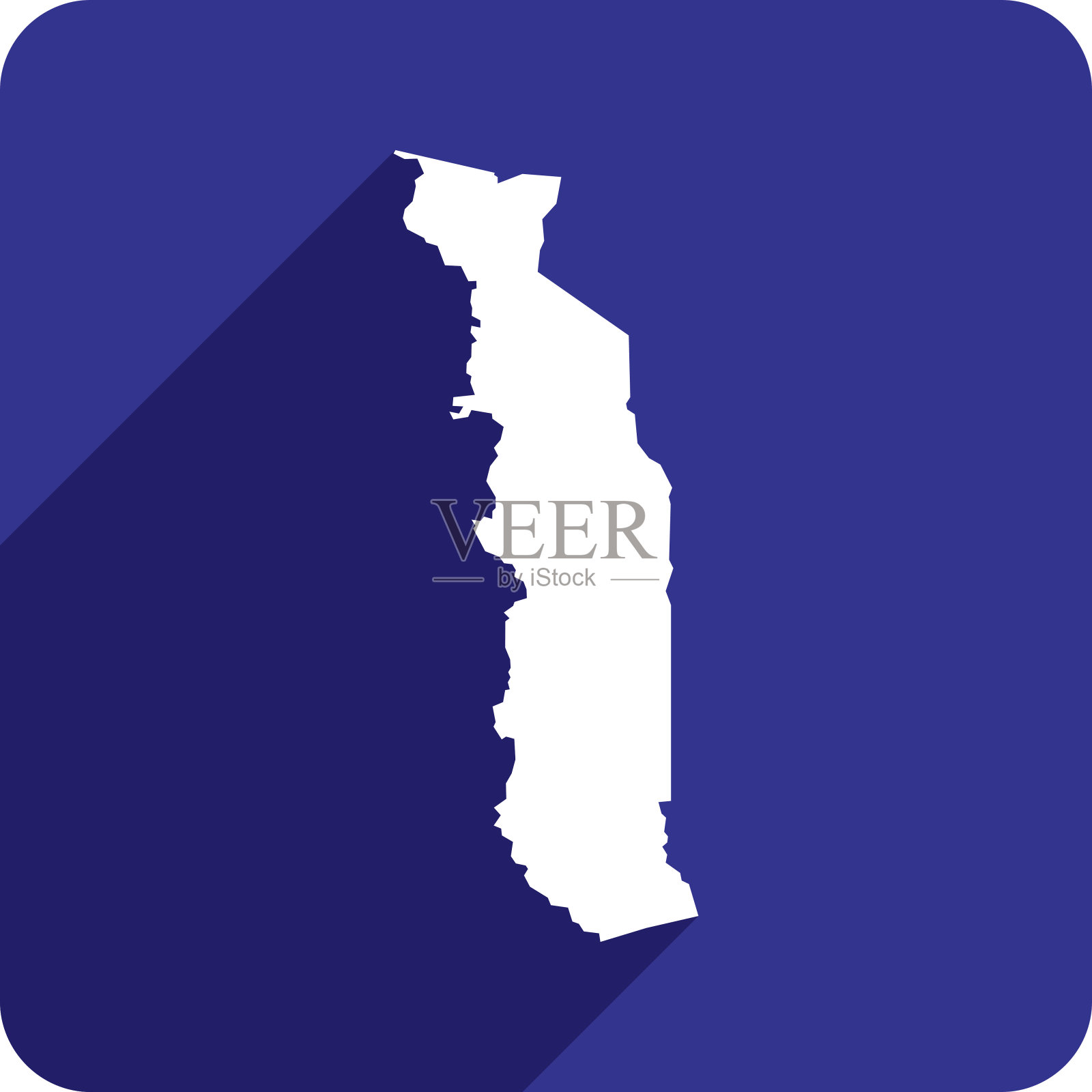 多哥图标轮廓插画图片素材