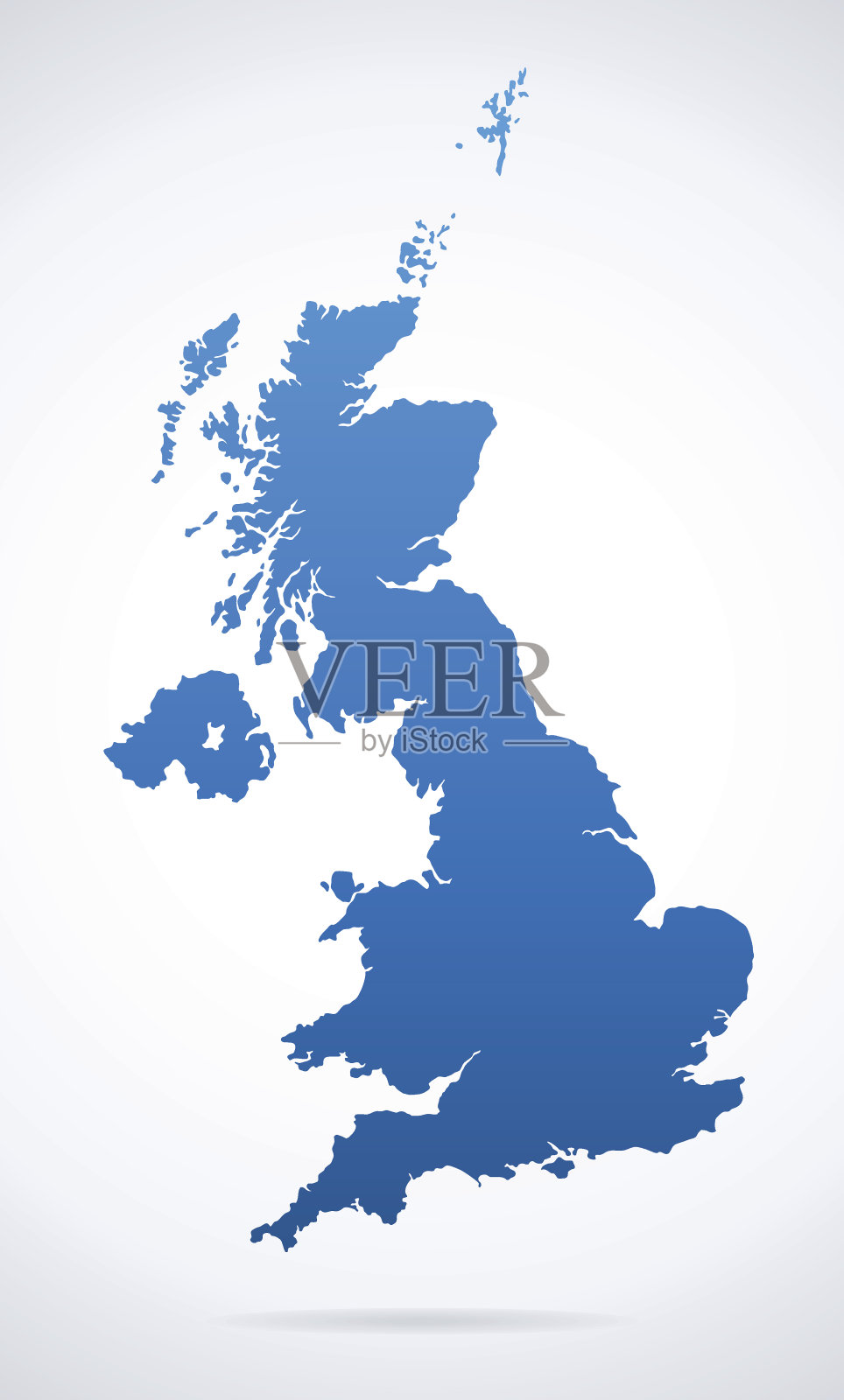 英国地图插画图片素材
