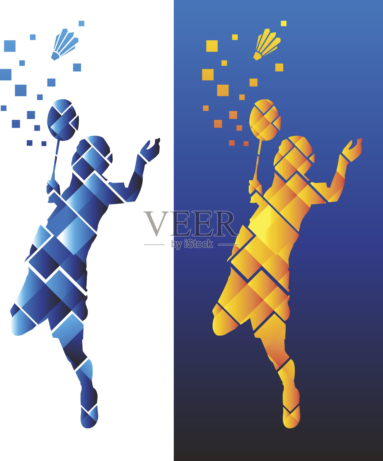 羽毛球运动设计模板素材