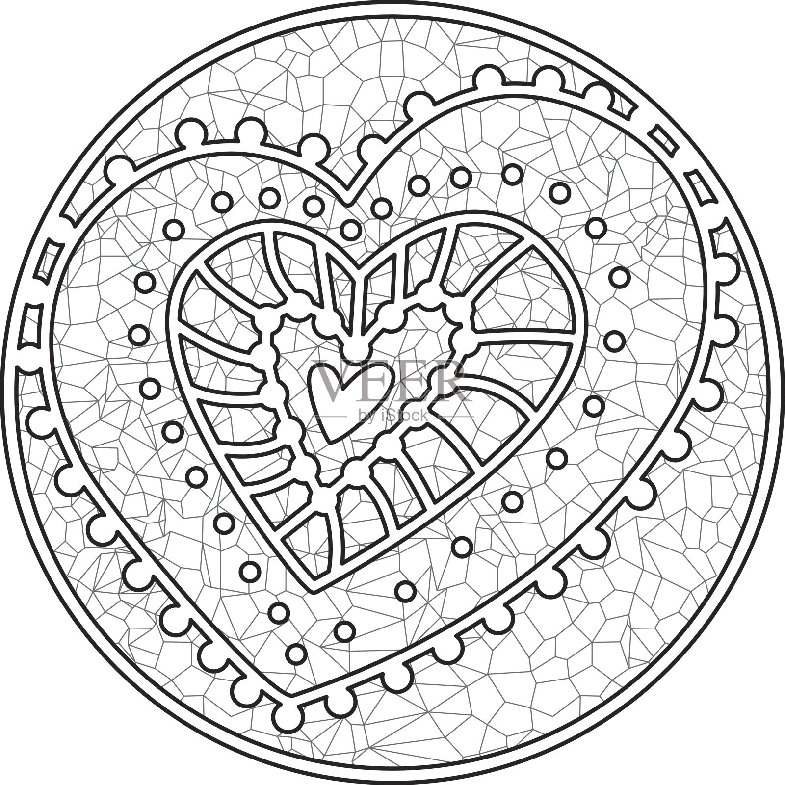 的心3插画图片素材