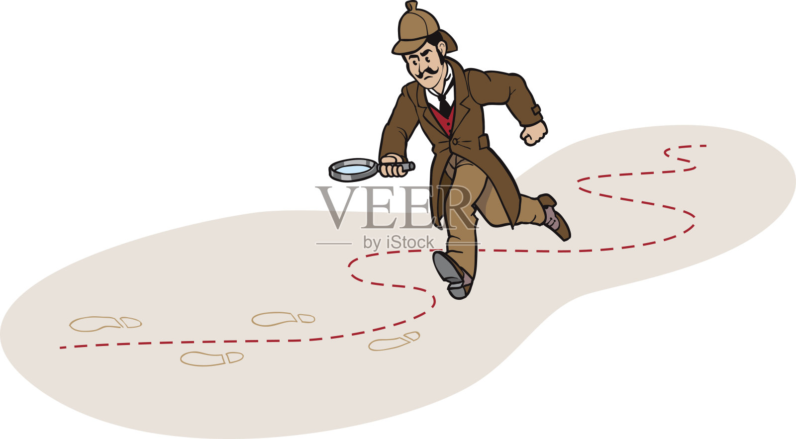 寻找线索的侦探设计元素图片