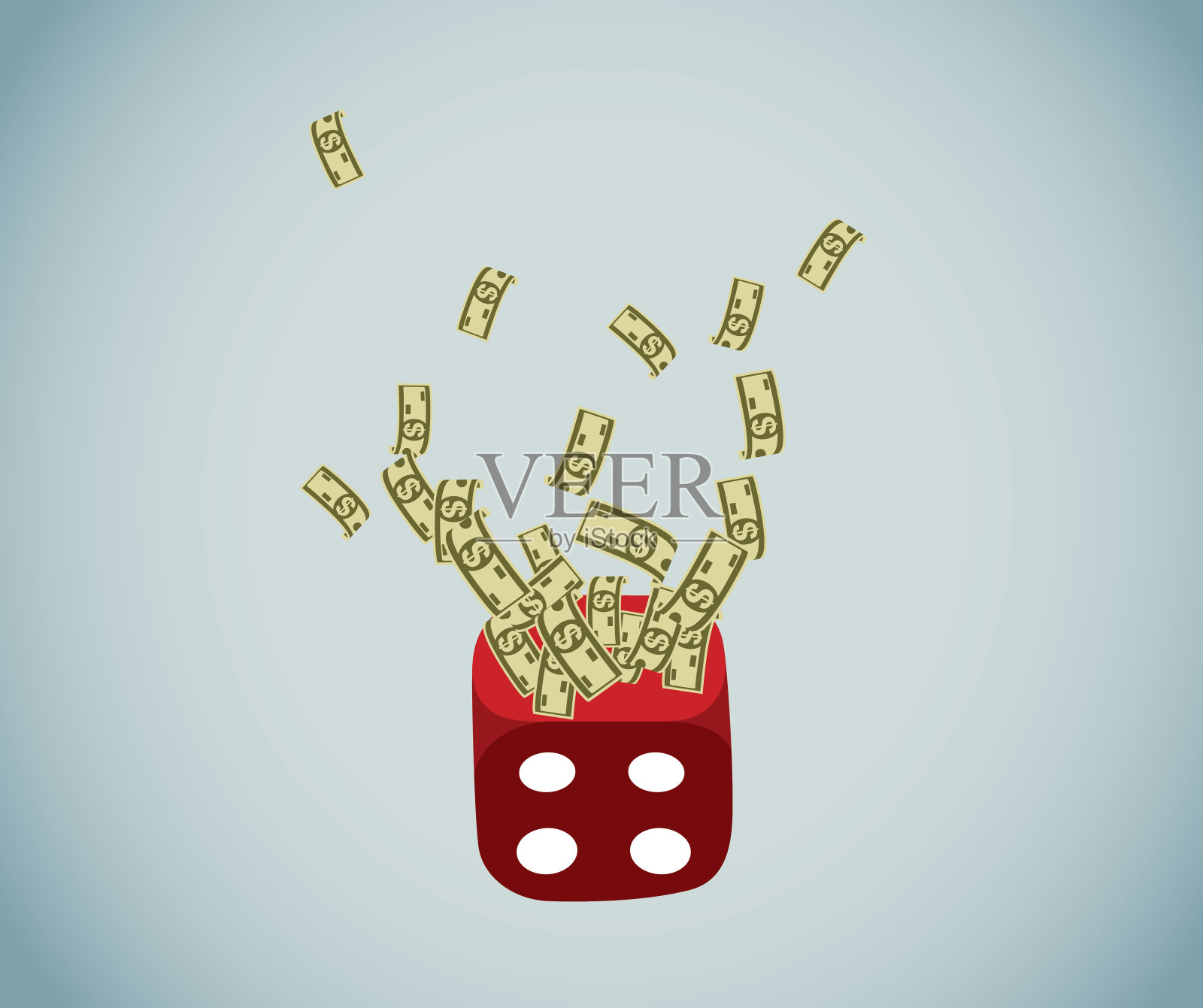 赌博插画图片素材