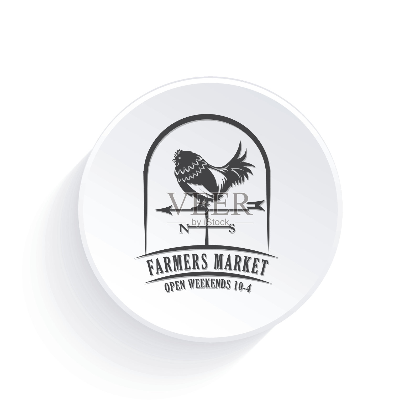 农场和农业徽章或标签插画图片素材