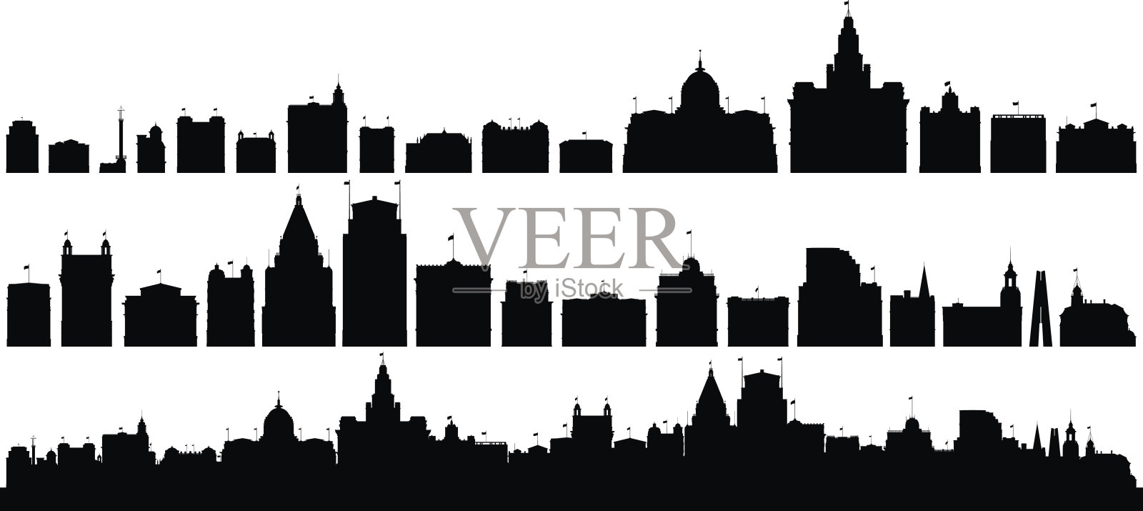 外滩,上海插画图片素材