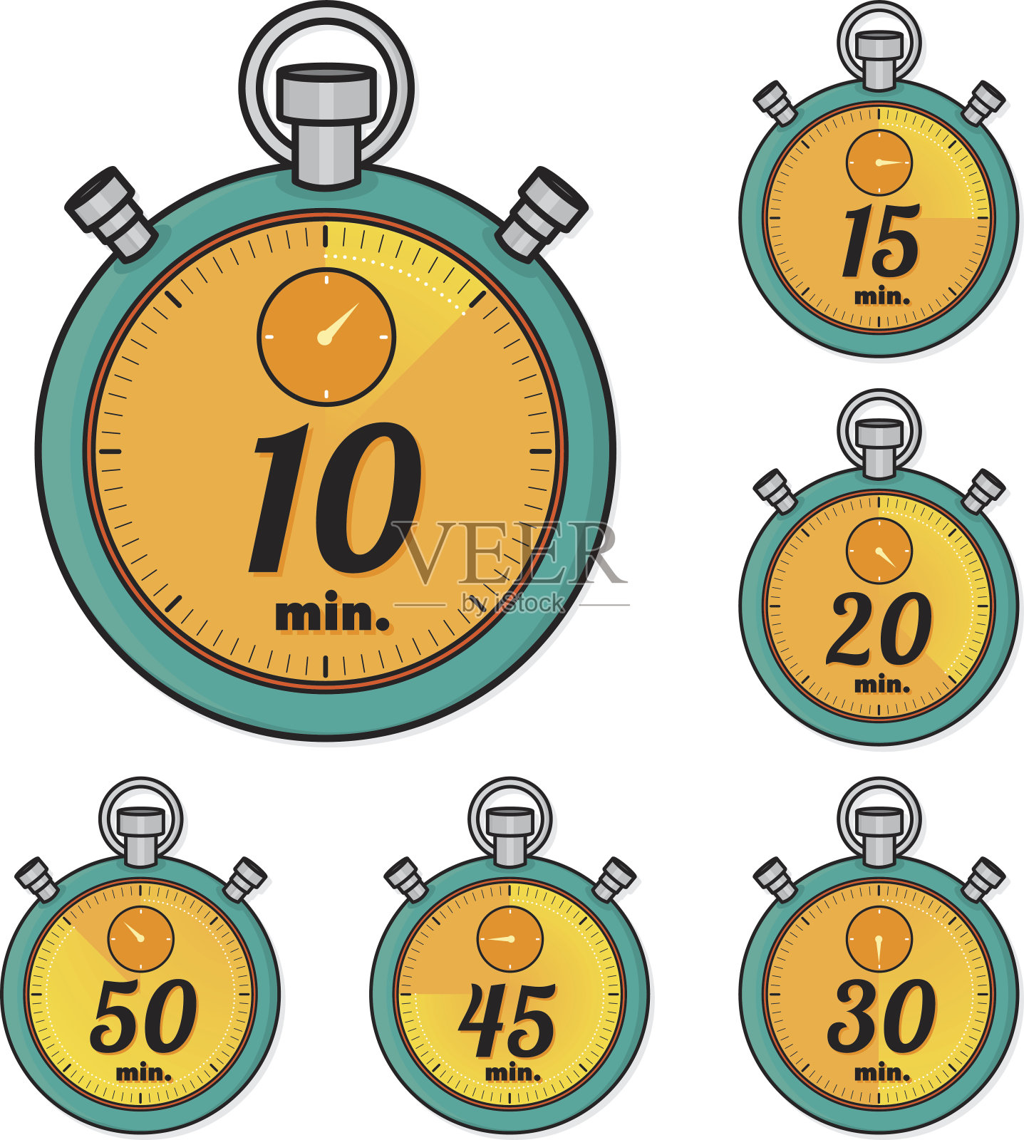 设置的计时器插画图片素材