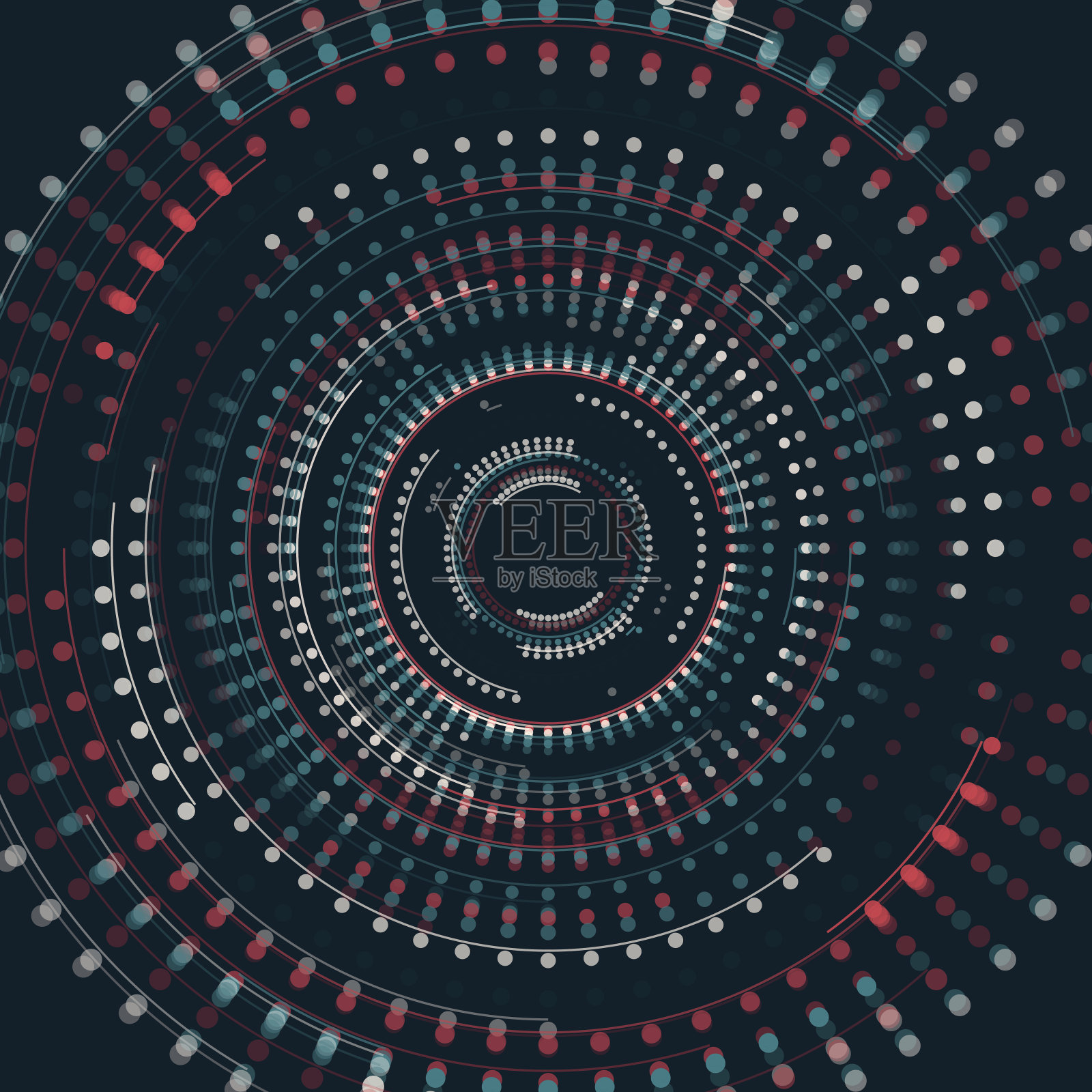 复古同心几何矢量图形插画图片素材