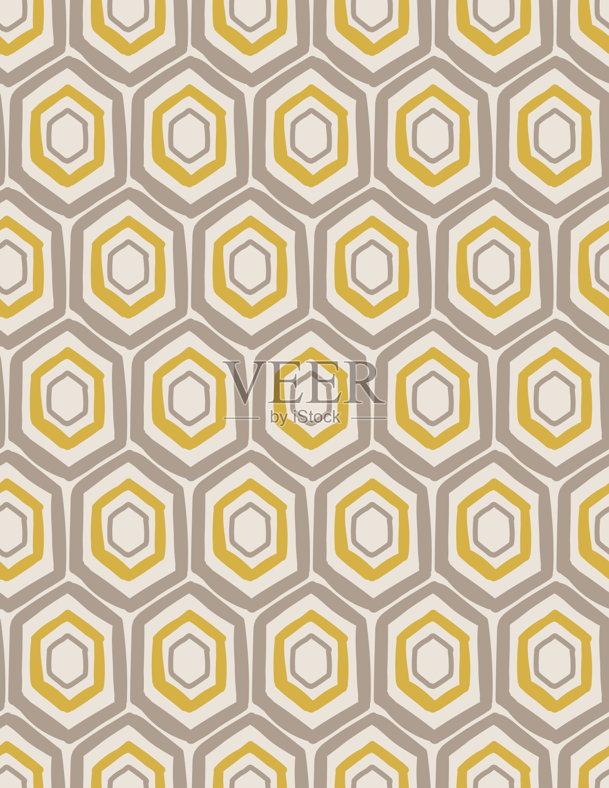 世纪中期现代风格无缝背景插画图片素材