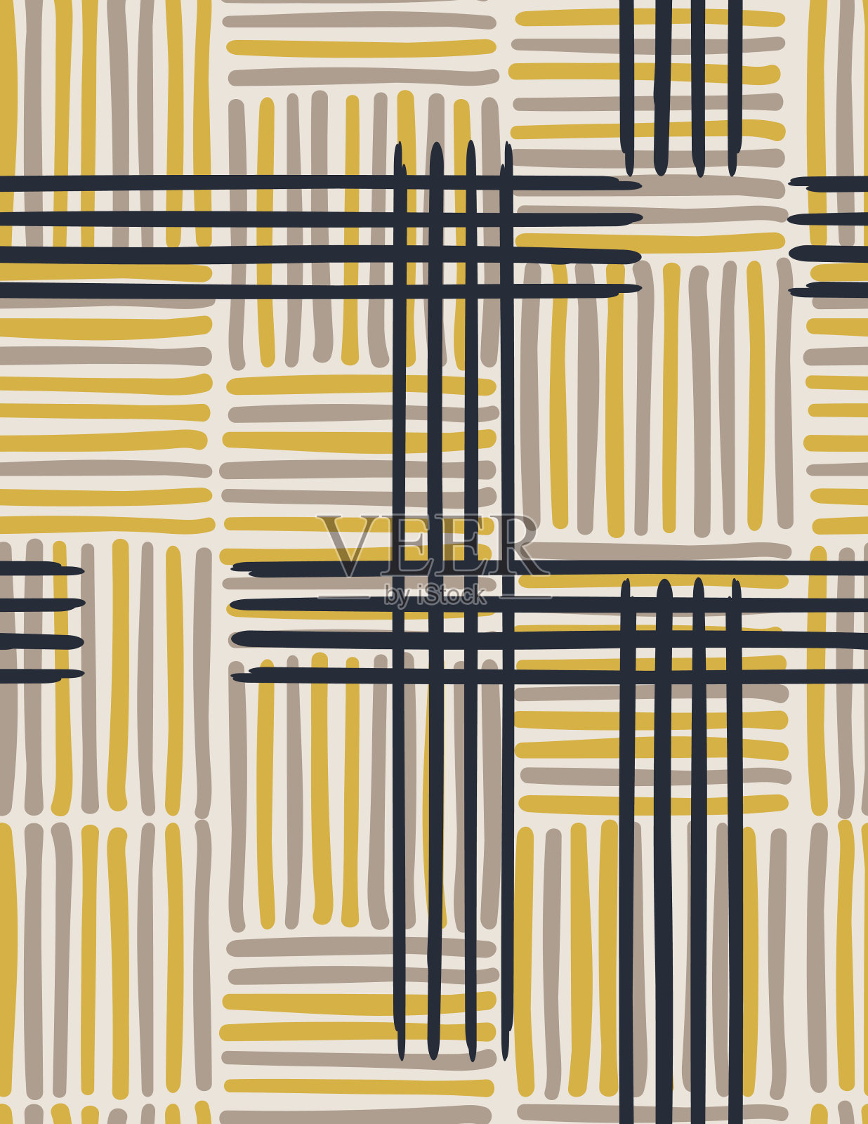 世纪中期现代风格无缝背景插画图片素材