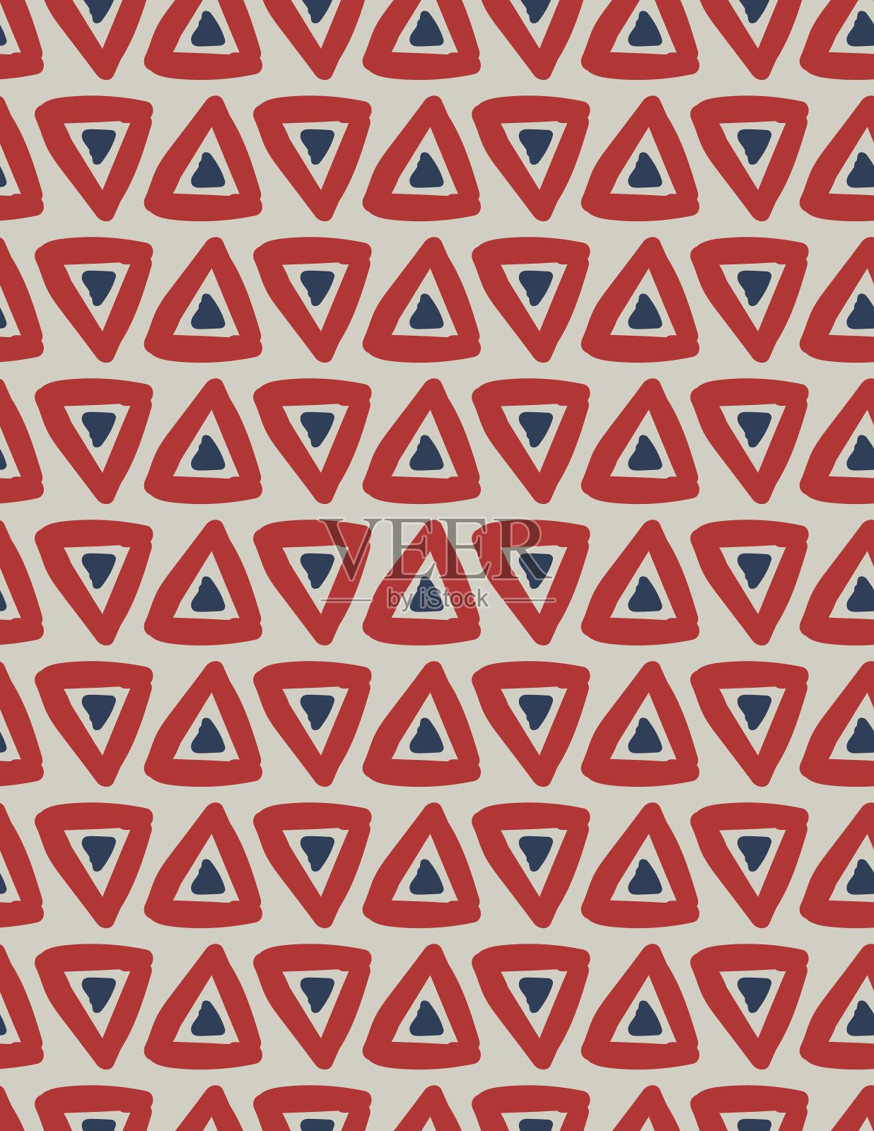 世纪中期现代风格无缝背景插画图片素材