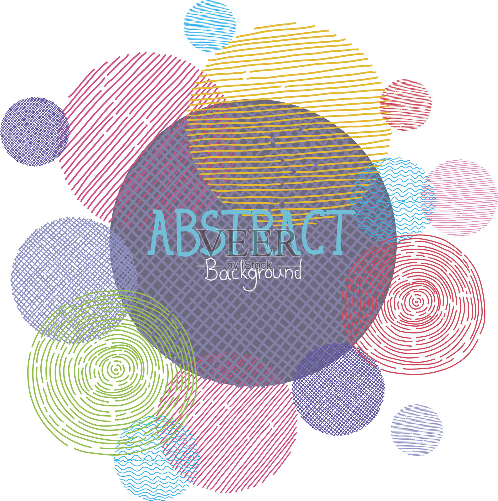 圆形图案插画图片素材