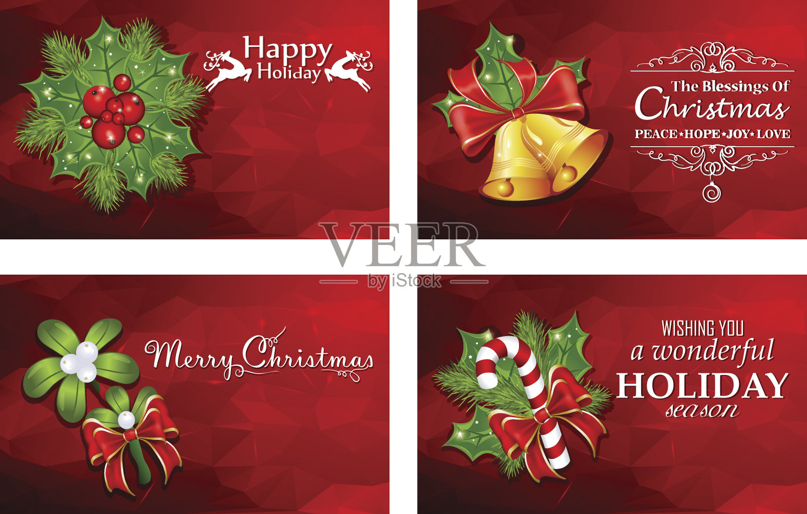 圣诞卡片设计模板素材