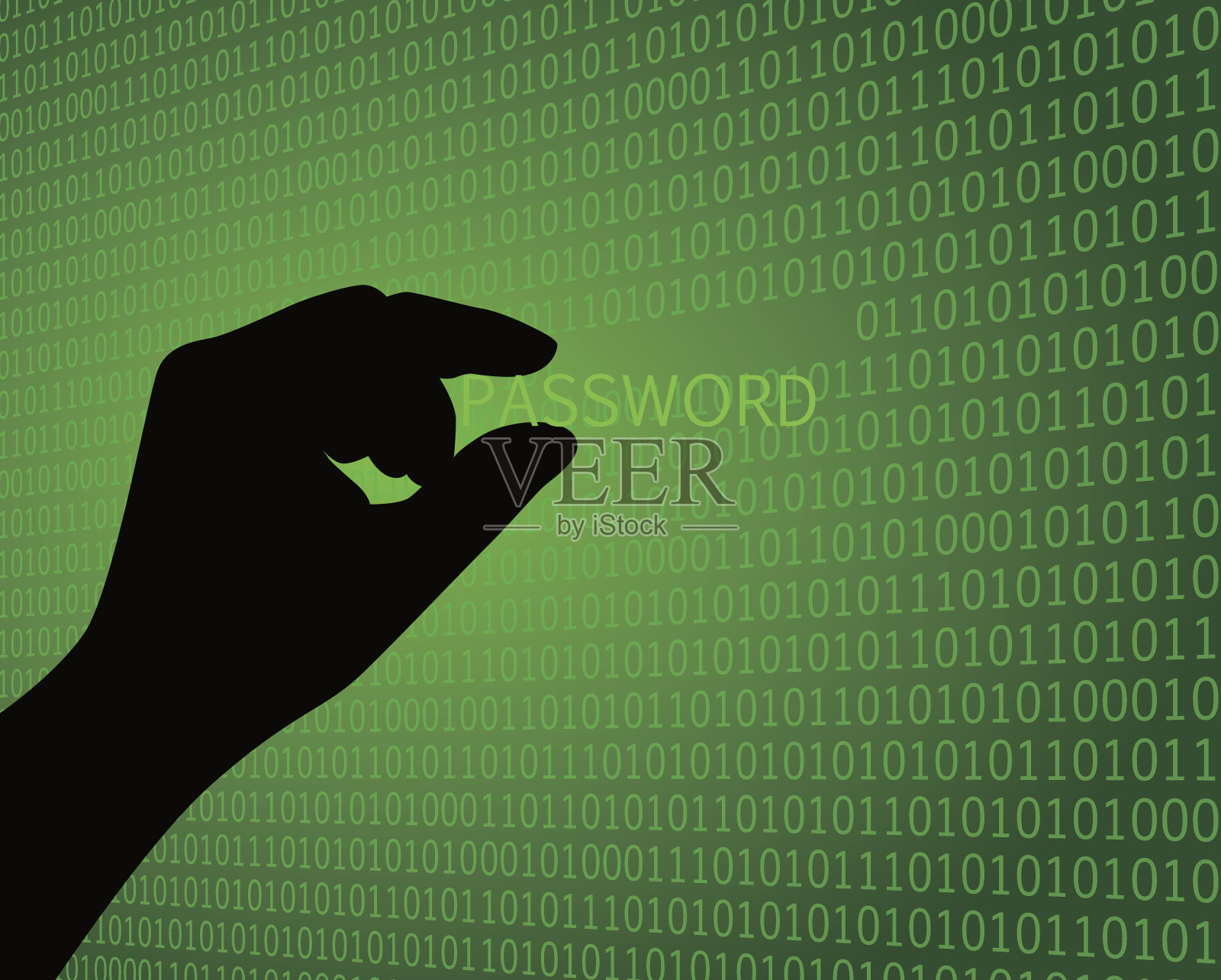 密码被盗插画图片素材