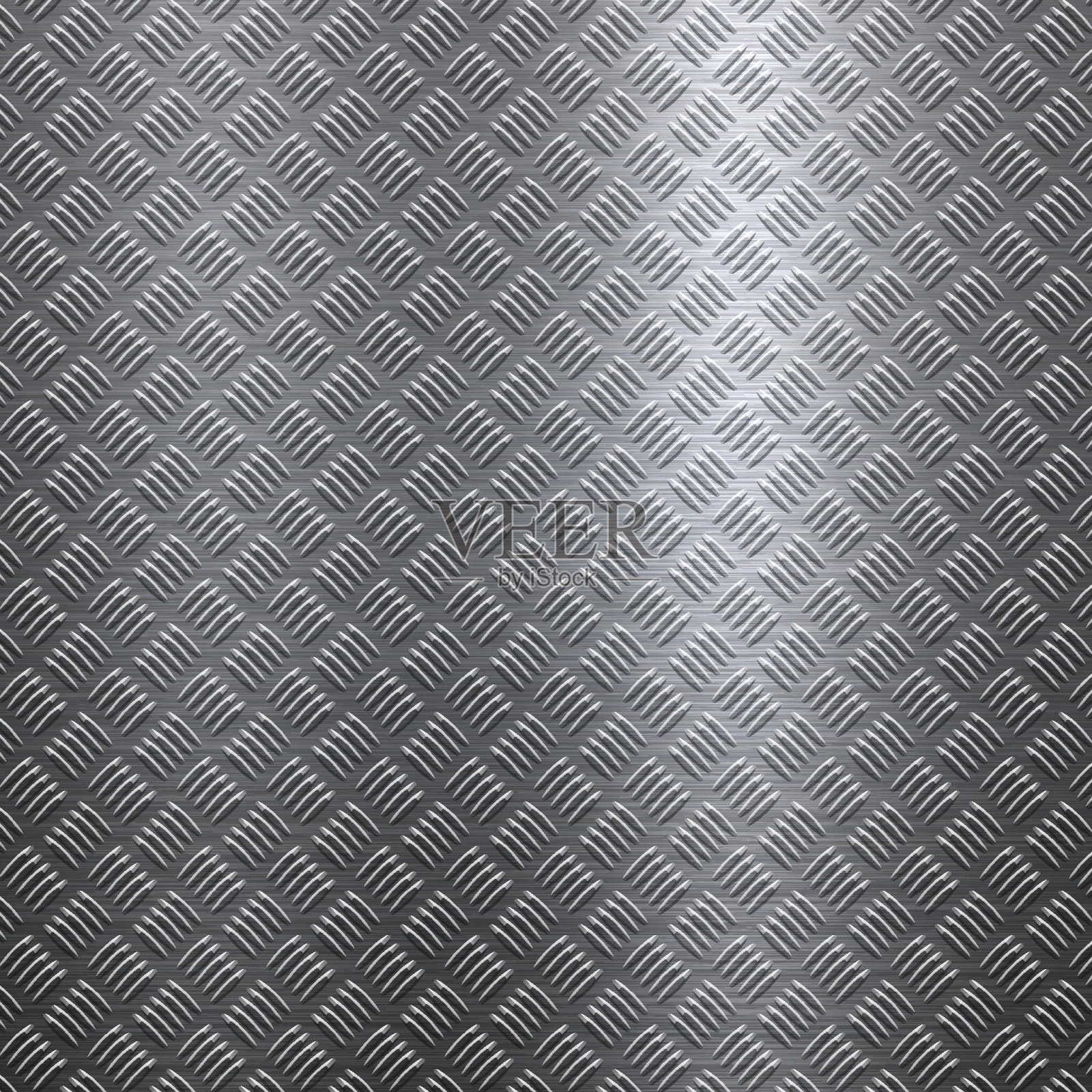 背景的金属钻石板在银色插画图片素材