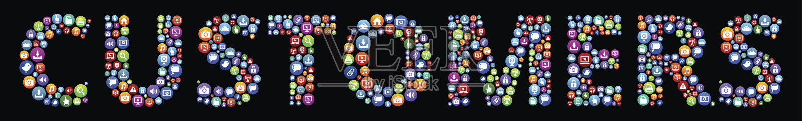 客户互联网圈矢量图形插图插画图片素材