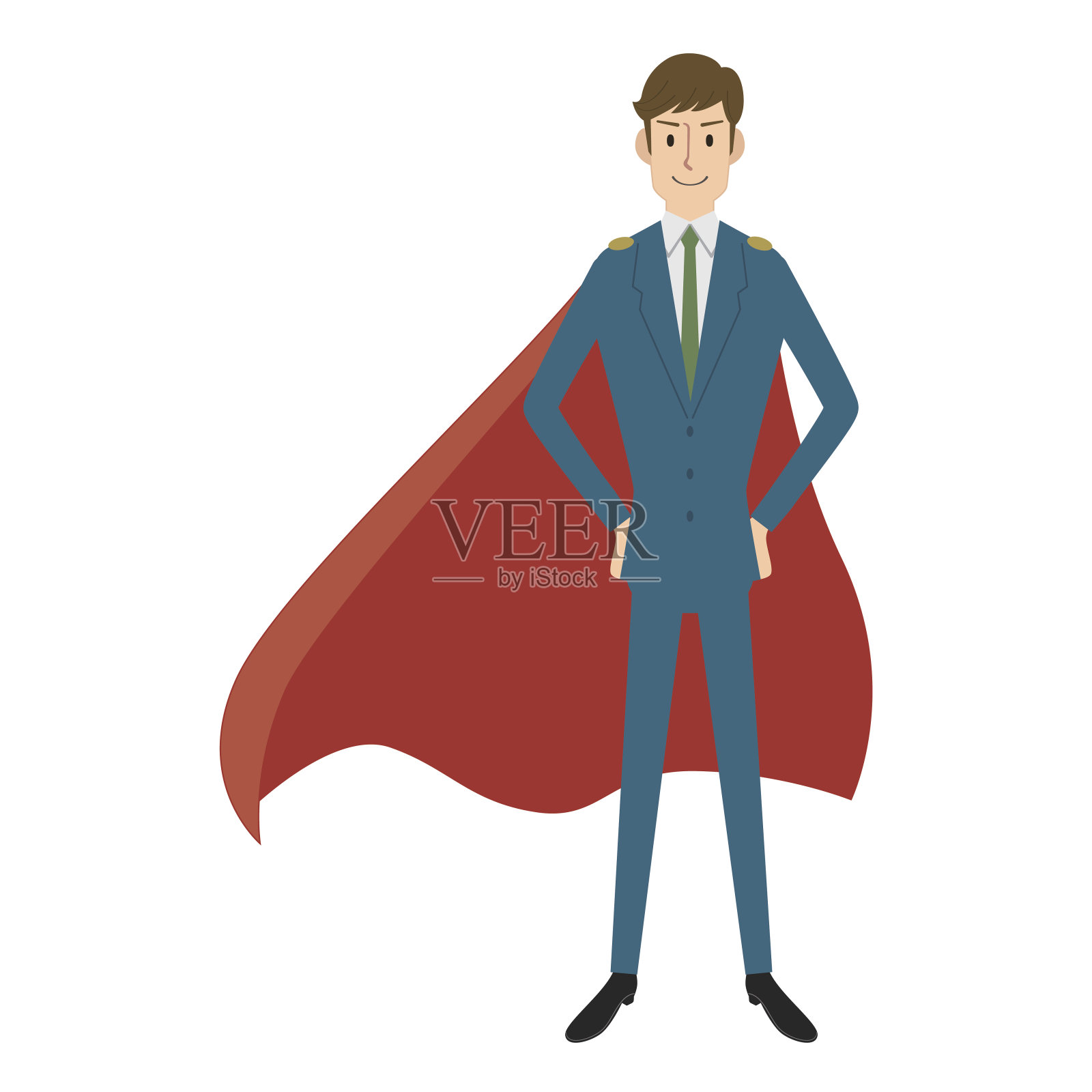 超级商人插画图片素材