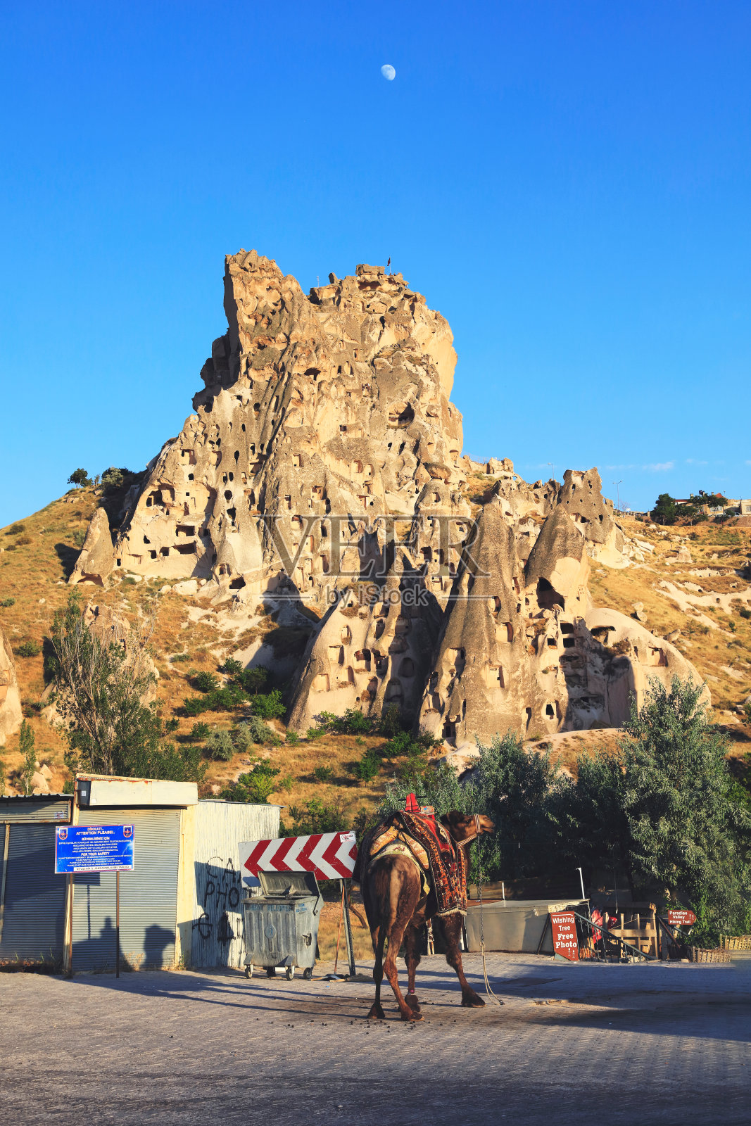 卡帕多西亚的乌奇萨城堡照片摄影图片