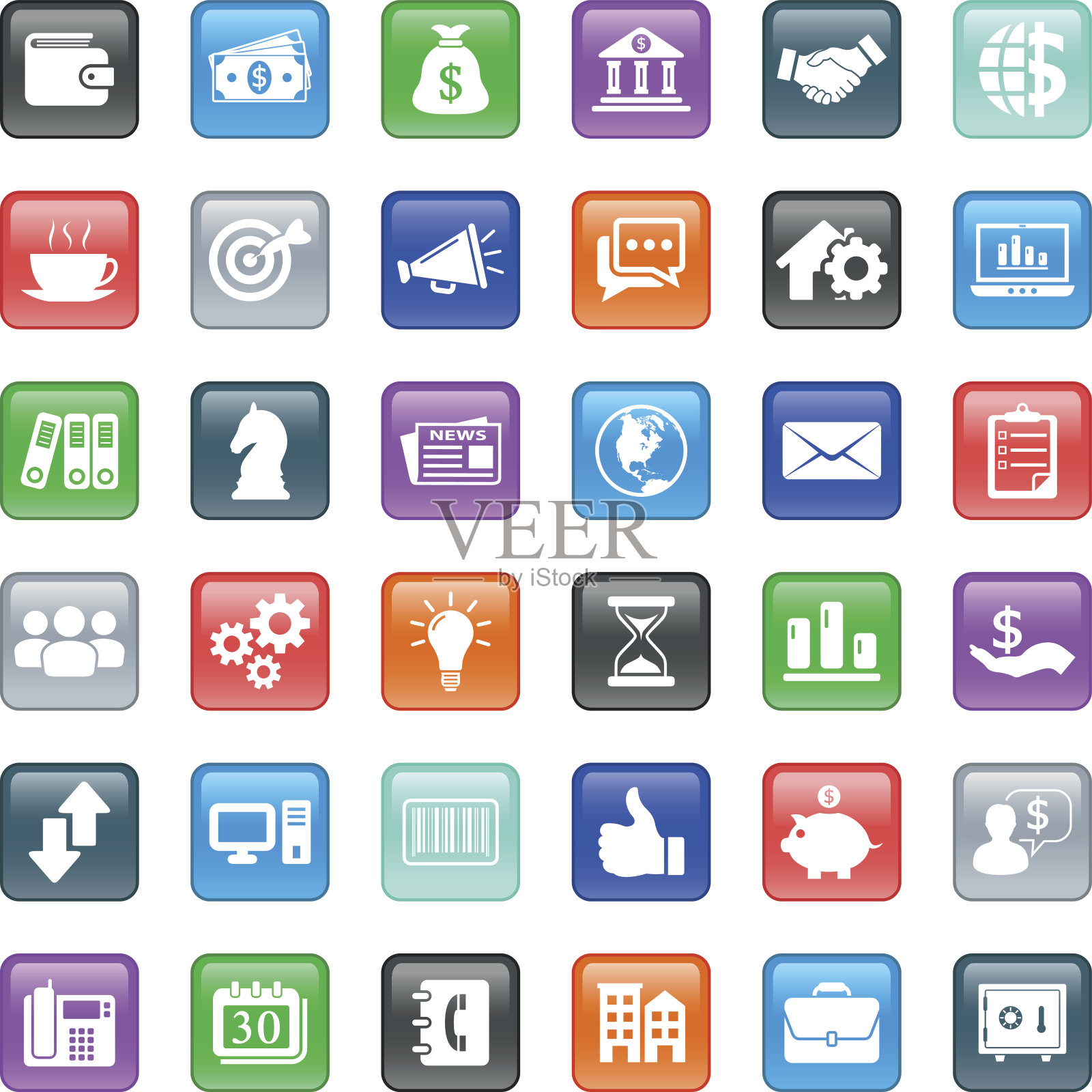 金融和商业图标图标素材