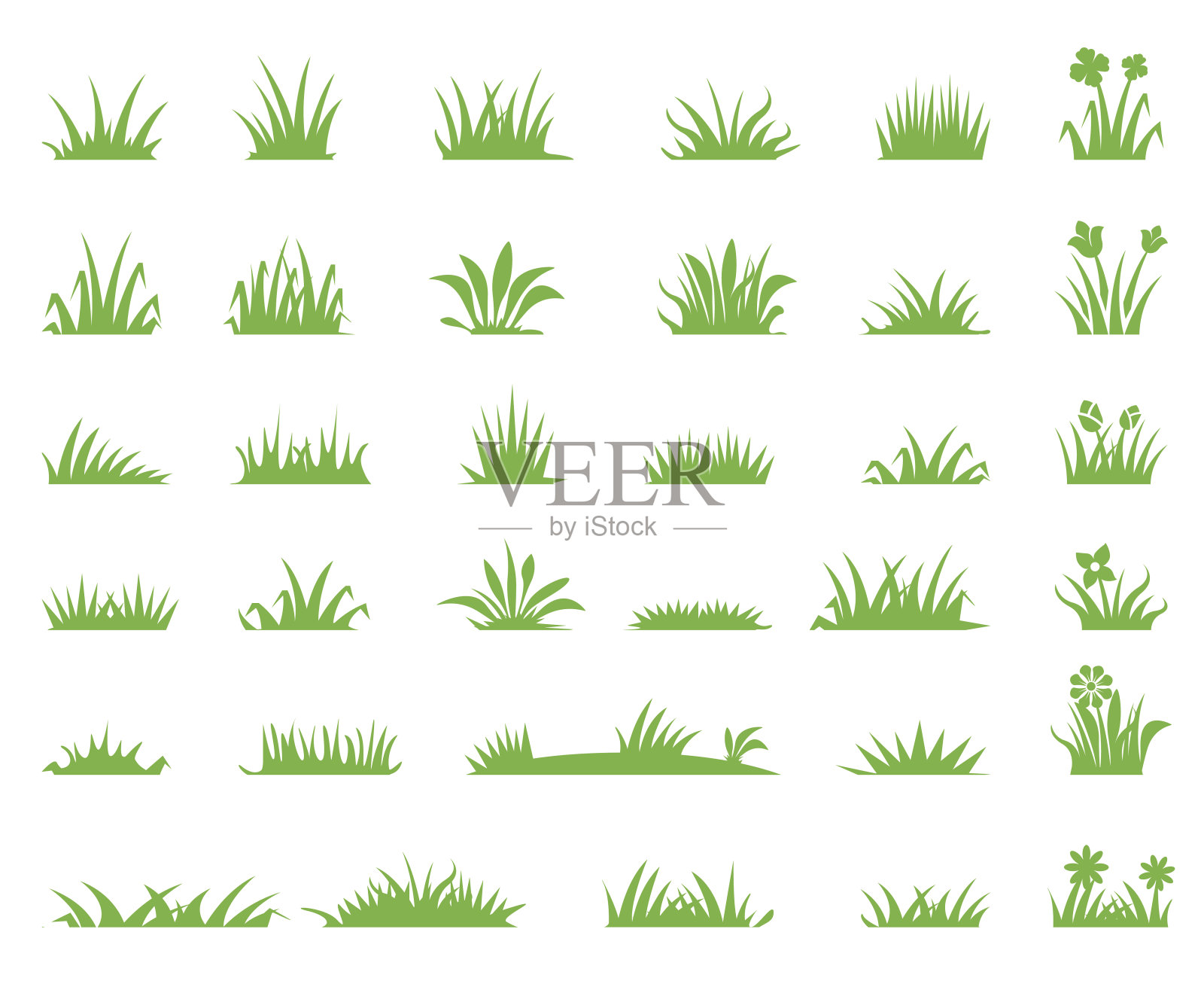 草的图标插画图片素材