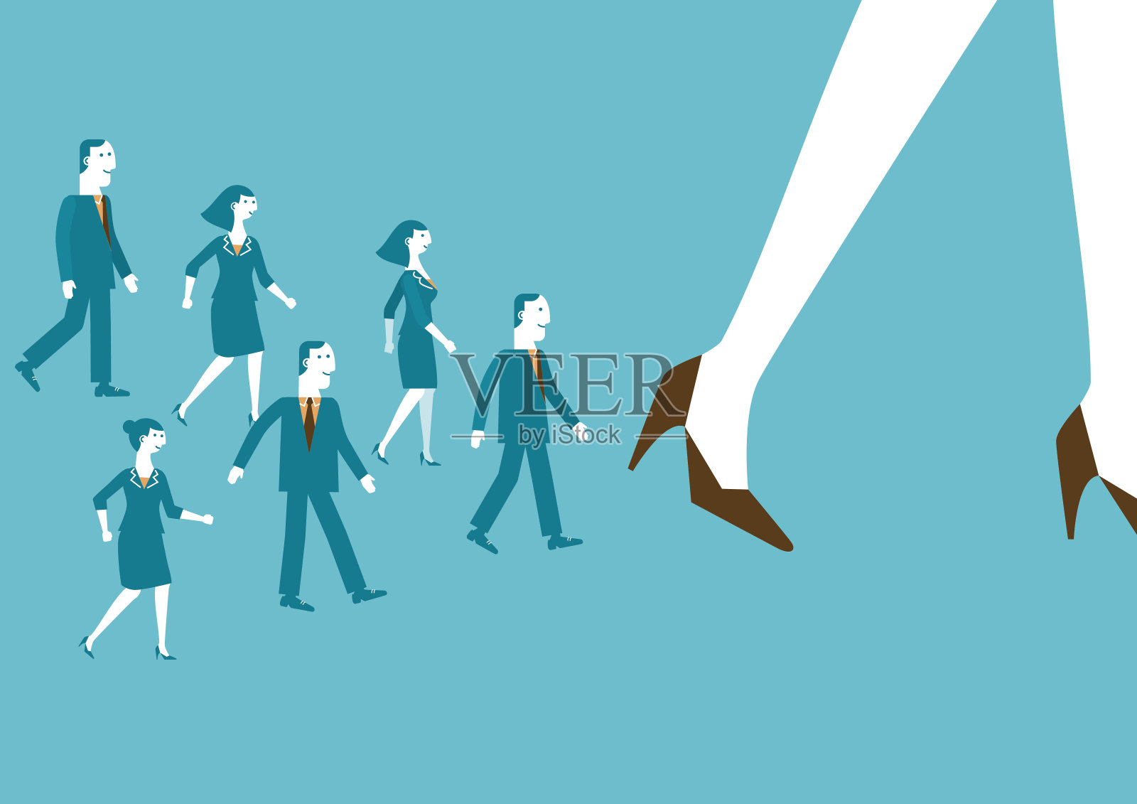 关注商业巨头|的新商业插画图片素材